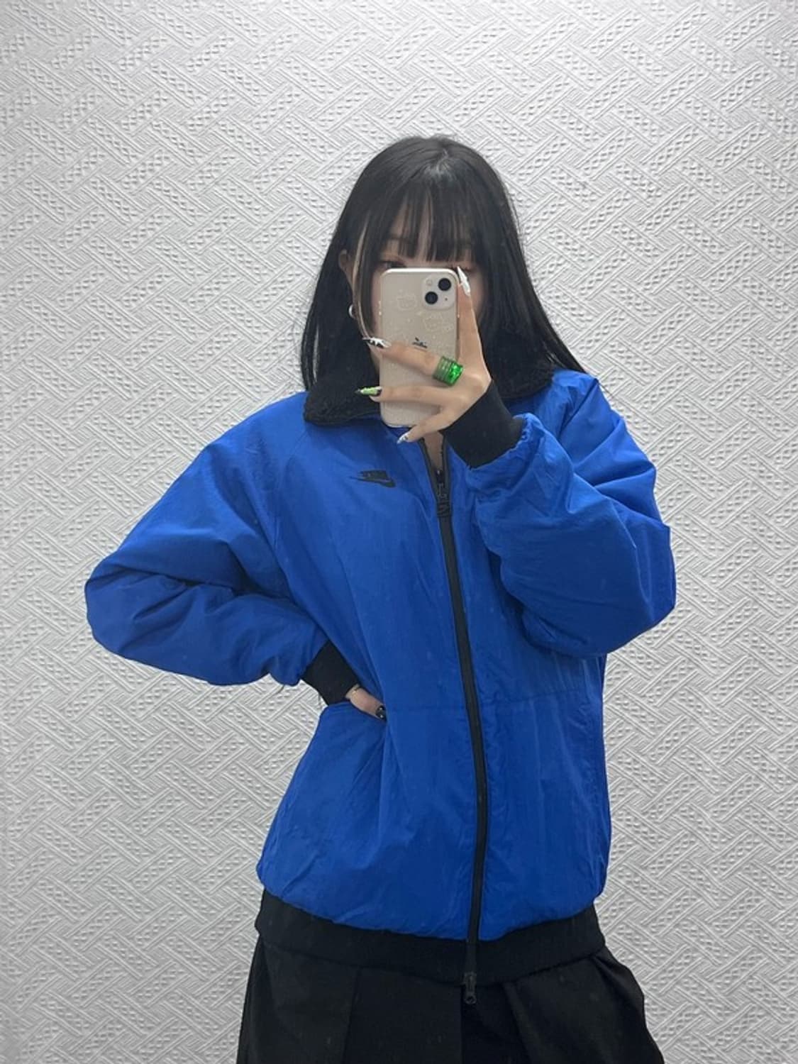 나이키 레트로 빅스우시 딥블루 양털 후리스 L C08602 상품이미지2