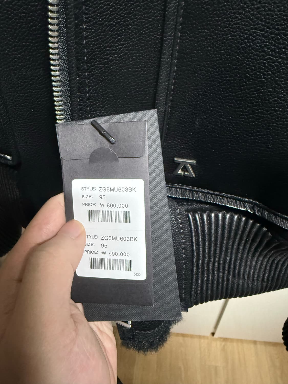 송지오 하이그로시 후드 시어링 점퍼 블랙 95 상품이미지4