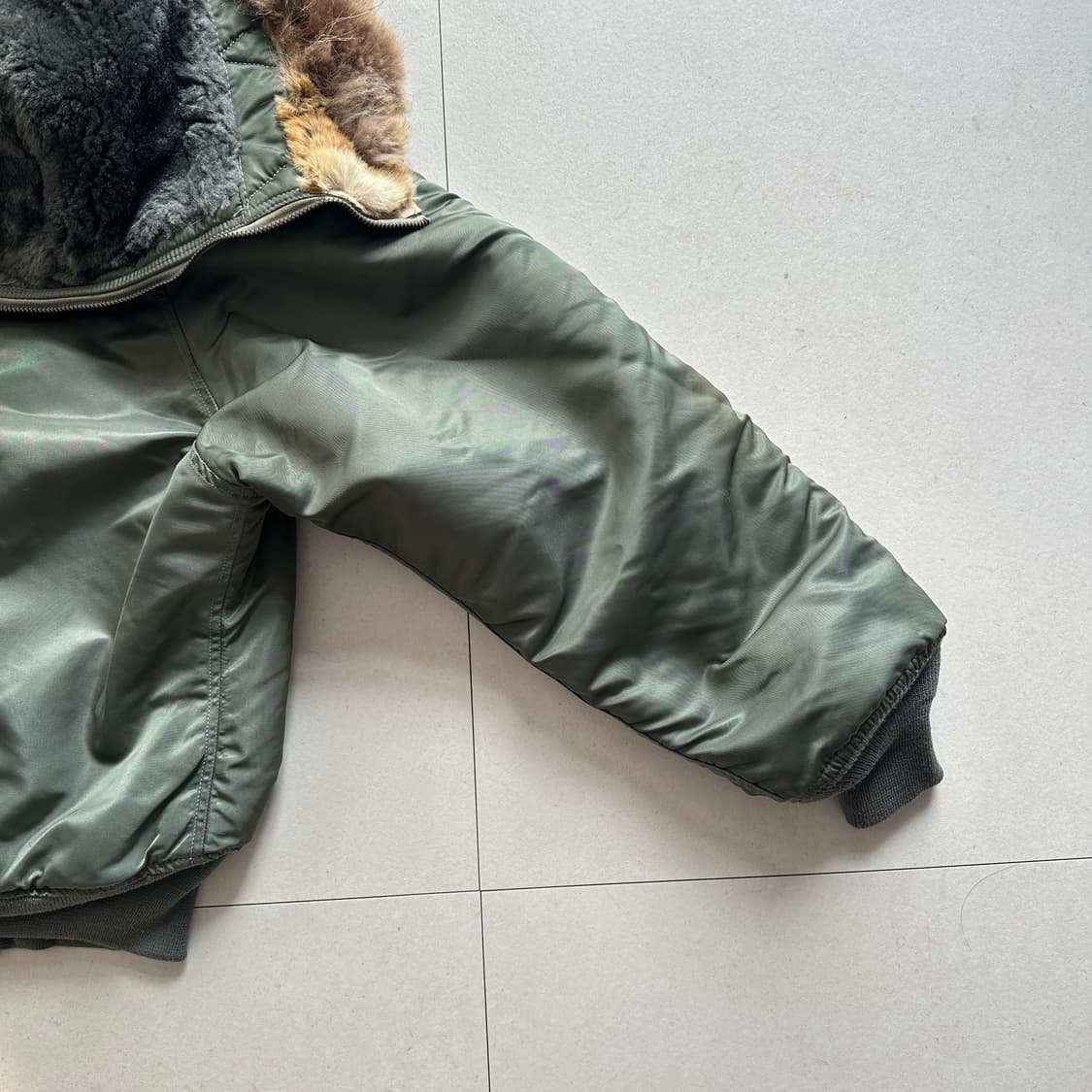 60s 오리지널 N-2B 스카이라인 베트남전 항공점퍼 블랙택 M 상품이미지9