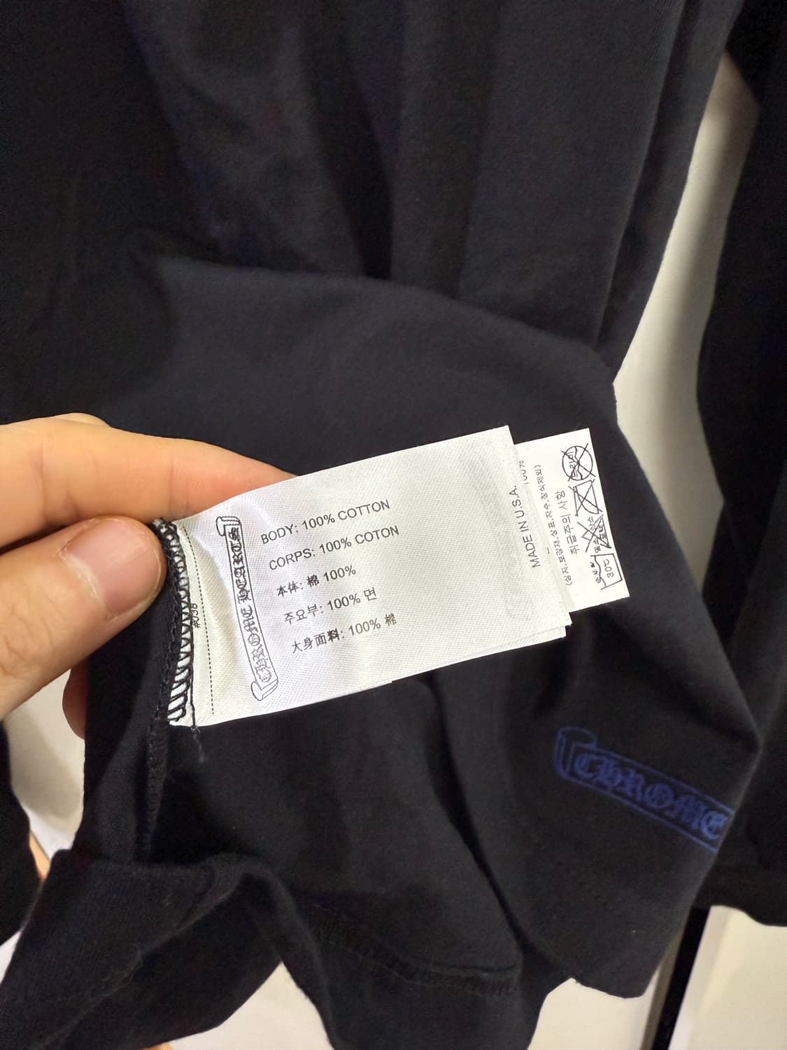 크롬하츠 넥 로고 포켓 롱슬리브 상품이미지6