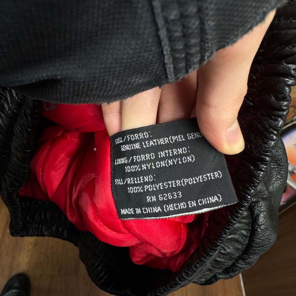 90s PRO PLAYER X 시카고불스 레더자켓 후면 로고 포인트 블랙 상품이미지6