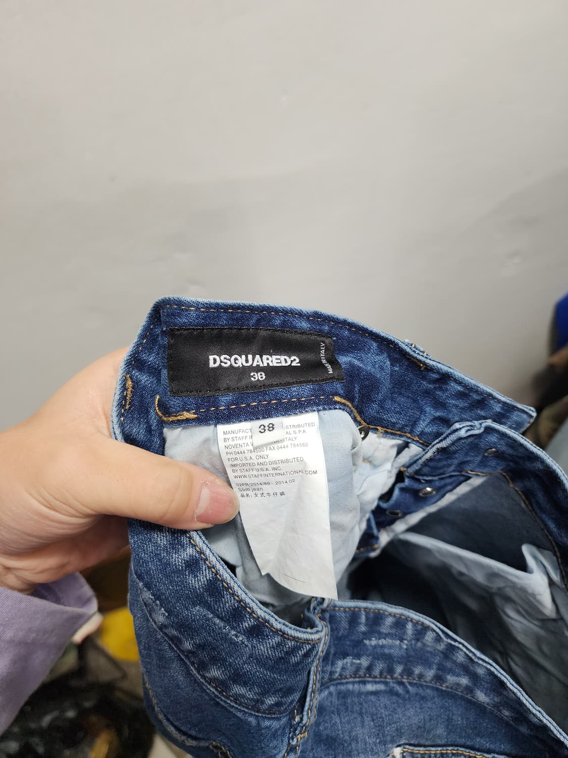 디스퀘어드2 데미지 스틸로고 청바지  상품이미지7