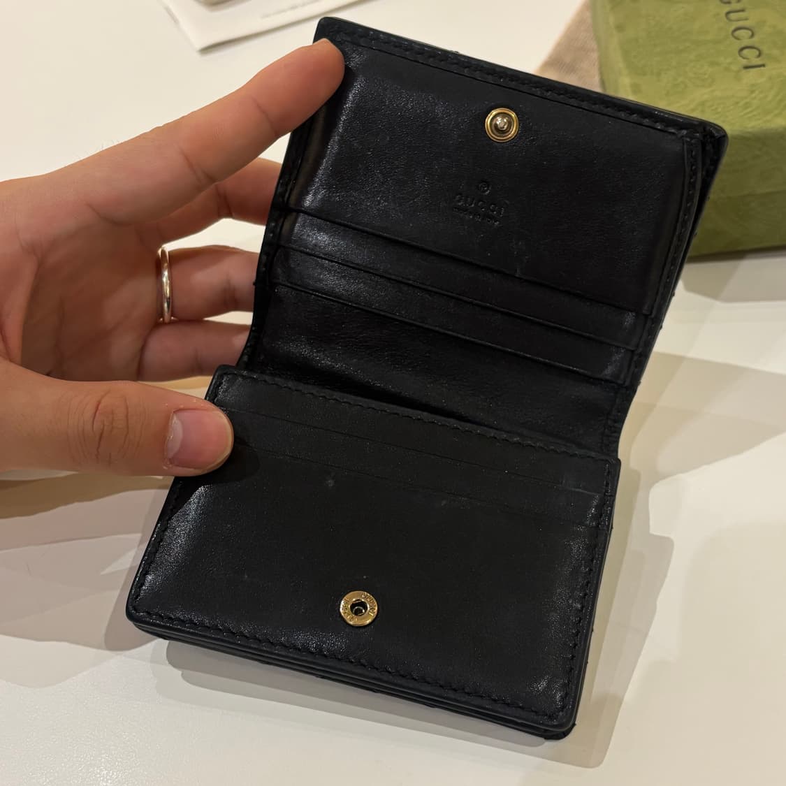 [풀구성/A급] 구찌 GG 마몬트 마틀라세 반지갑 중지갑 카드지갑 상품이미지4