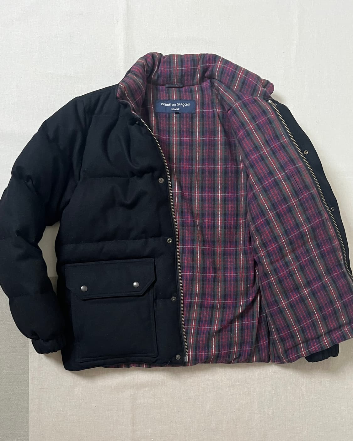 꼼데가르송 옴므 울 다운자켓 comme des garcons 패딩 상품이미지6