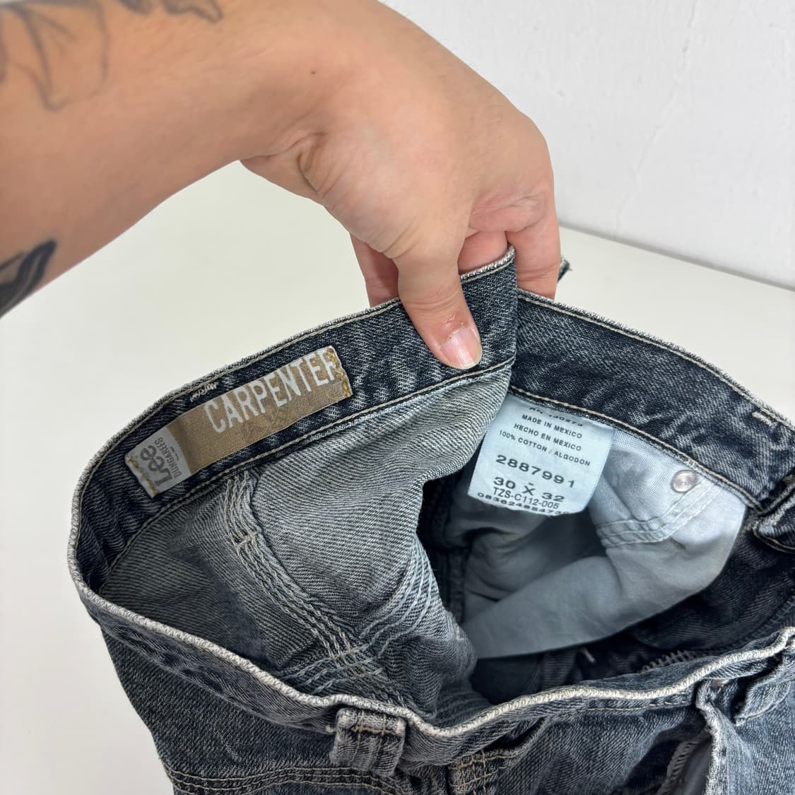 M 30-32 LEE DUNGAREES 일자핏 카펜더 데님팬츠 청바지 상품이미지6