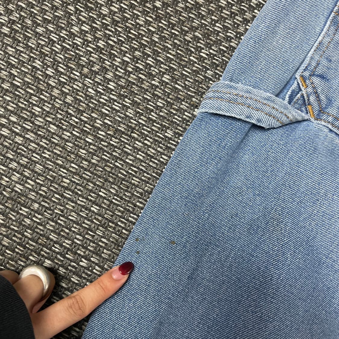 (32) 블루마운틴 연청 백카펜터 데님 팬츠 상품이미지7