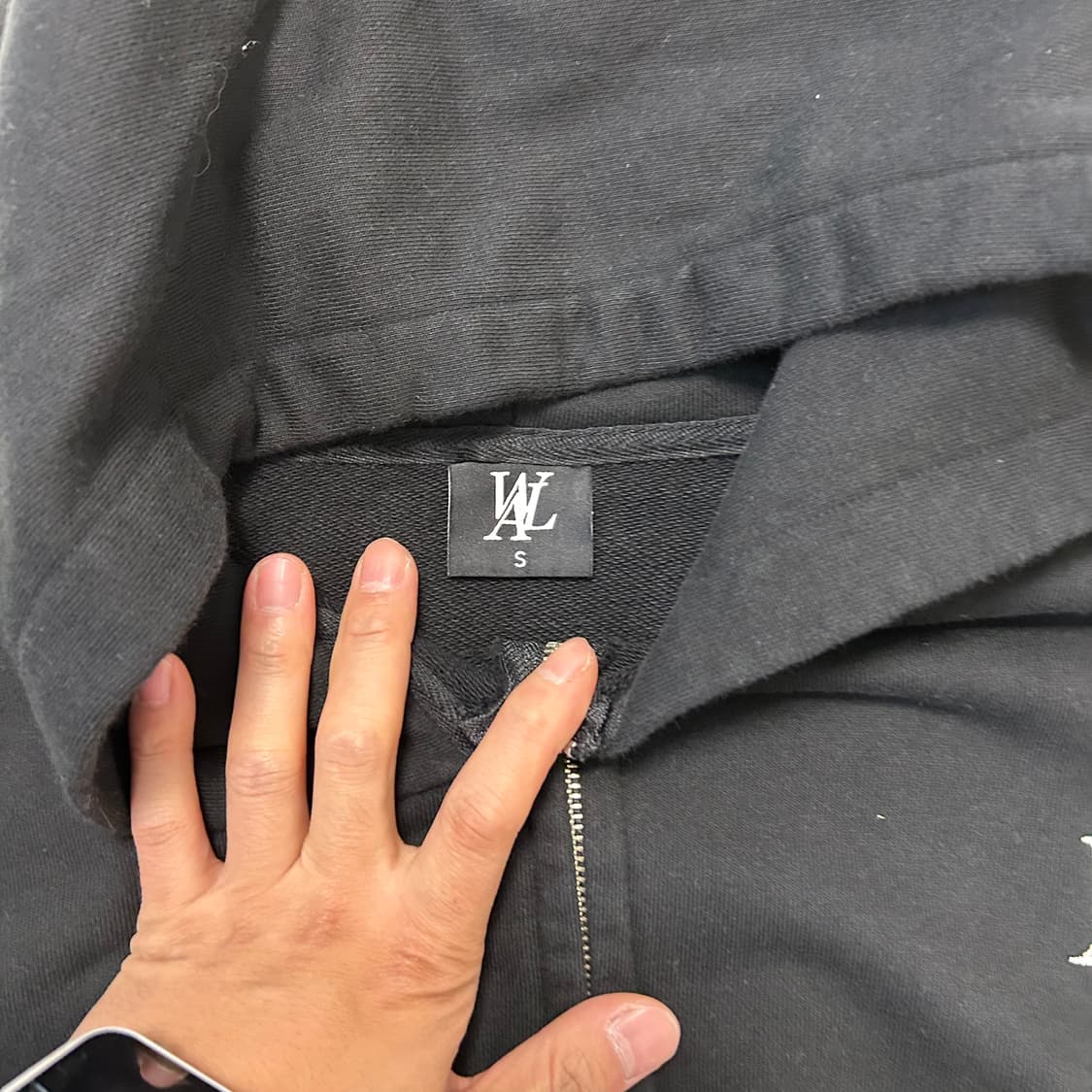 wooallong Crop 2way Hoodie Zip-up 상품이미지6