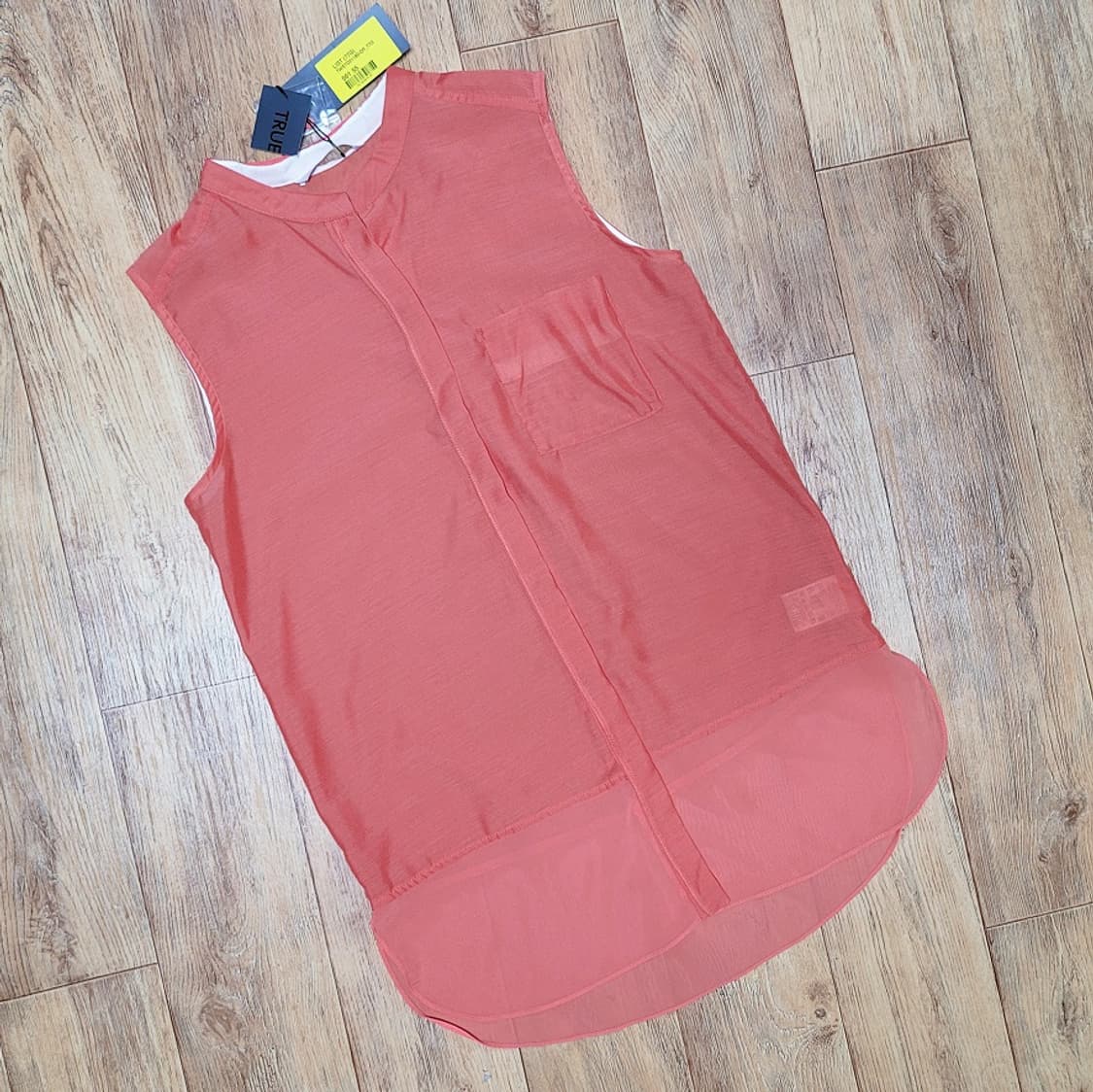 리스트(LIST) 오렌지 블라우스 55-66 새상품 상품이미지1