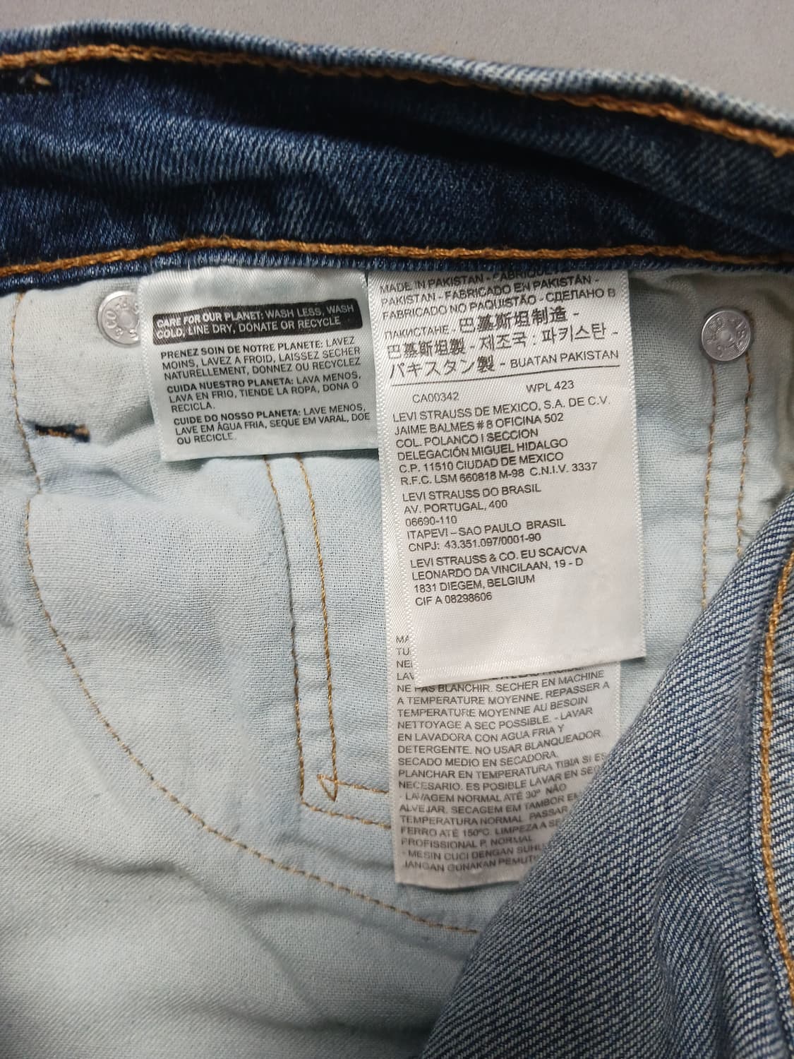 [33] 리바이스 510 중청워싱 스키니진 청바지 상품이미지10