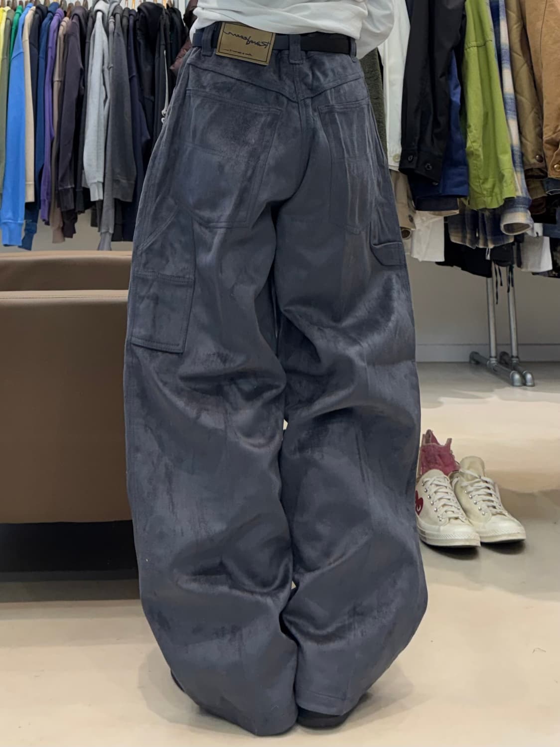 RÊVE JEANS | 레브 진 페이크 스웨이드 팬츠 상품이미지6