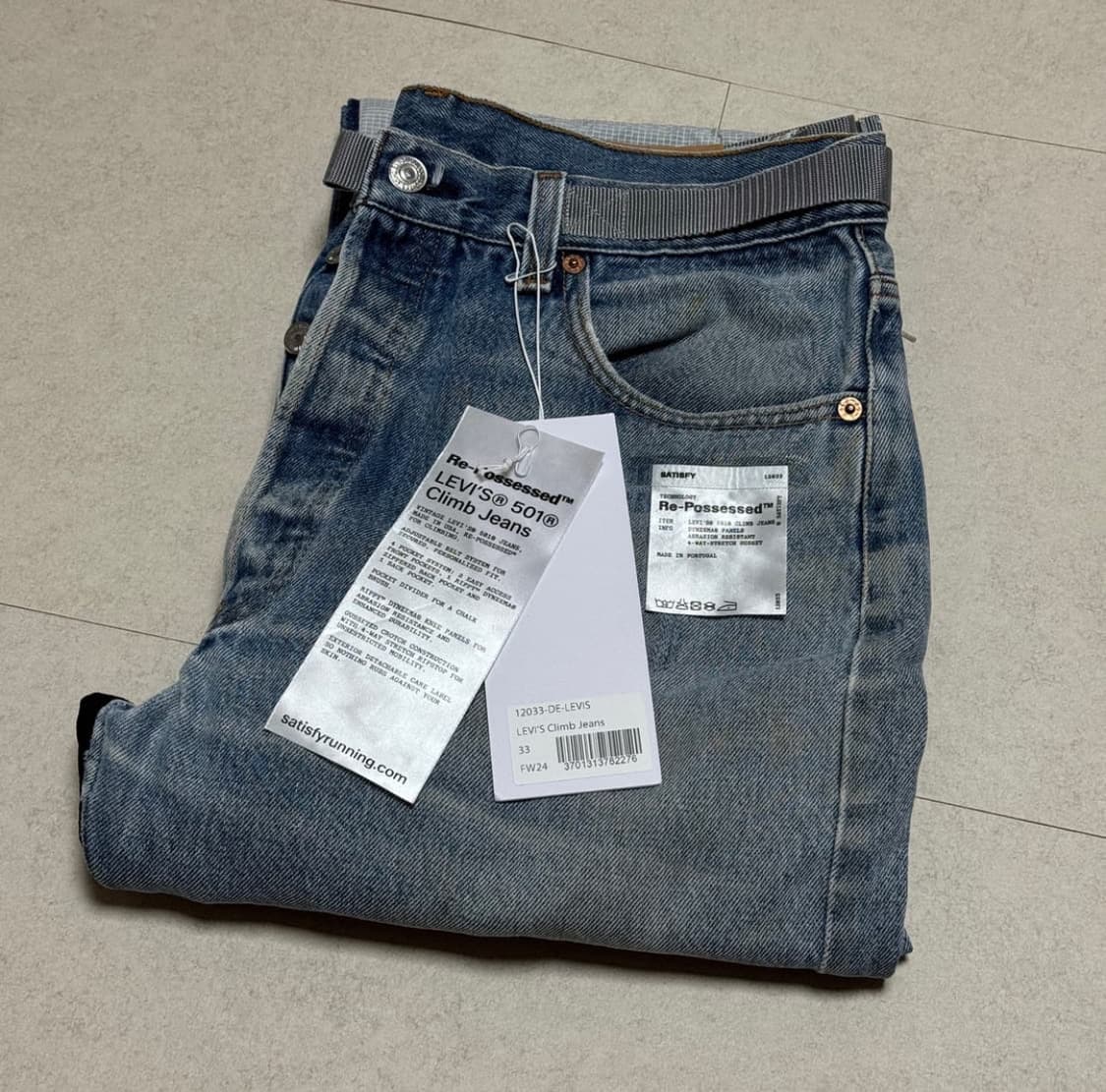 Levi's x Satisfy 501 34 사이즈 상품이미지1