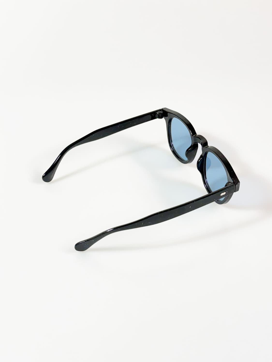 블랙 볼드 오벌 프레임 빈티지 틴트 선글라스 상품이미지4