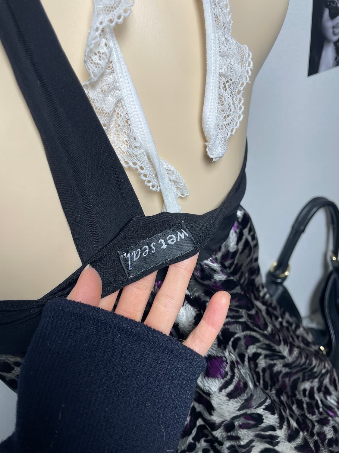 오네갸루 호피 홀터넥 원피스 상품이미지3