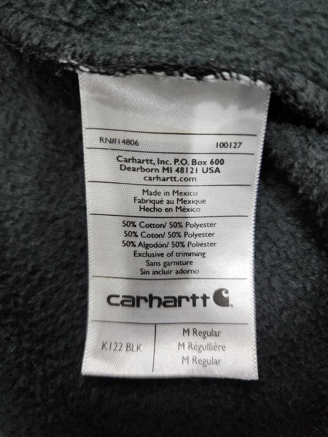 칼하트 오리지널핏 미드웨이트 후드집업 M 상품이미지7