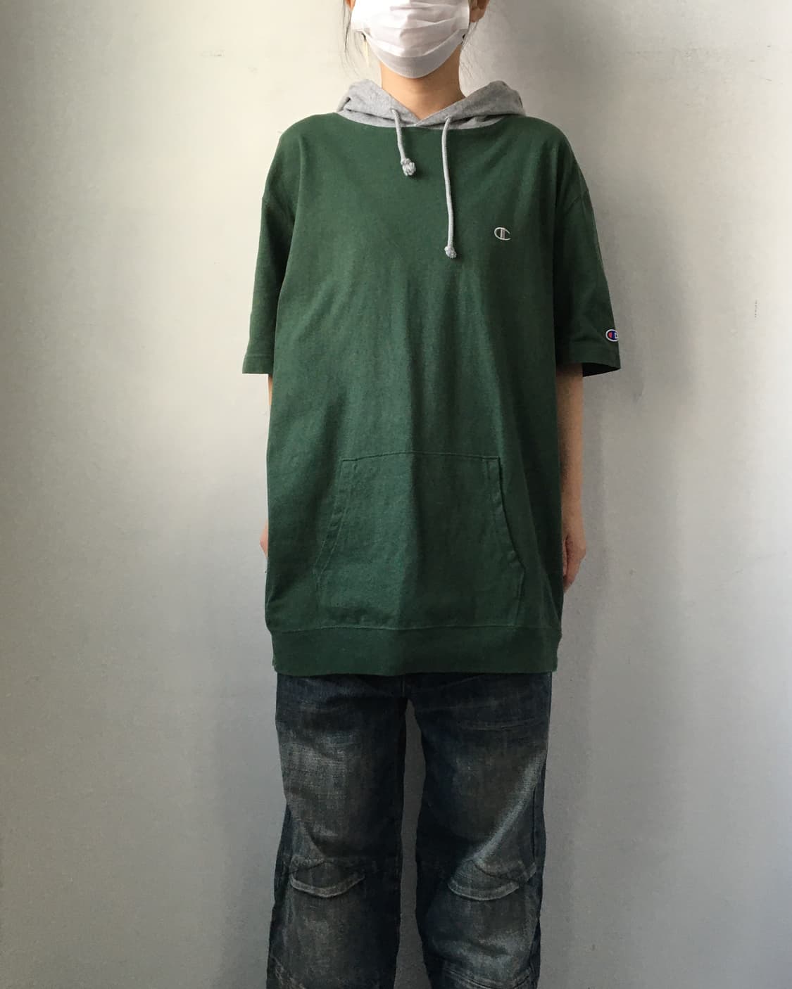 Champion hood layered t shirt 상품이미지6