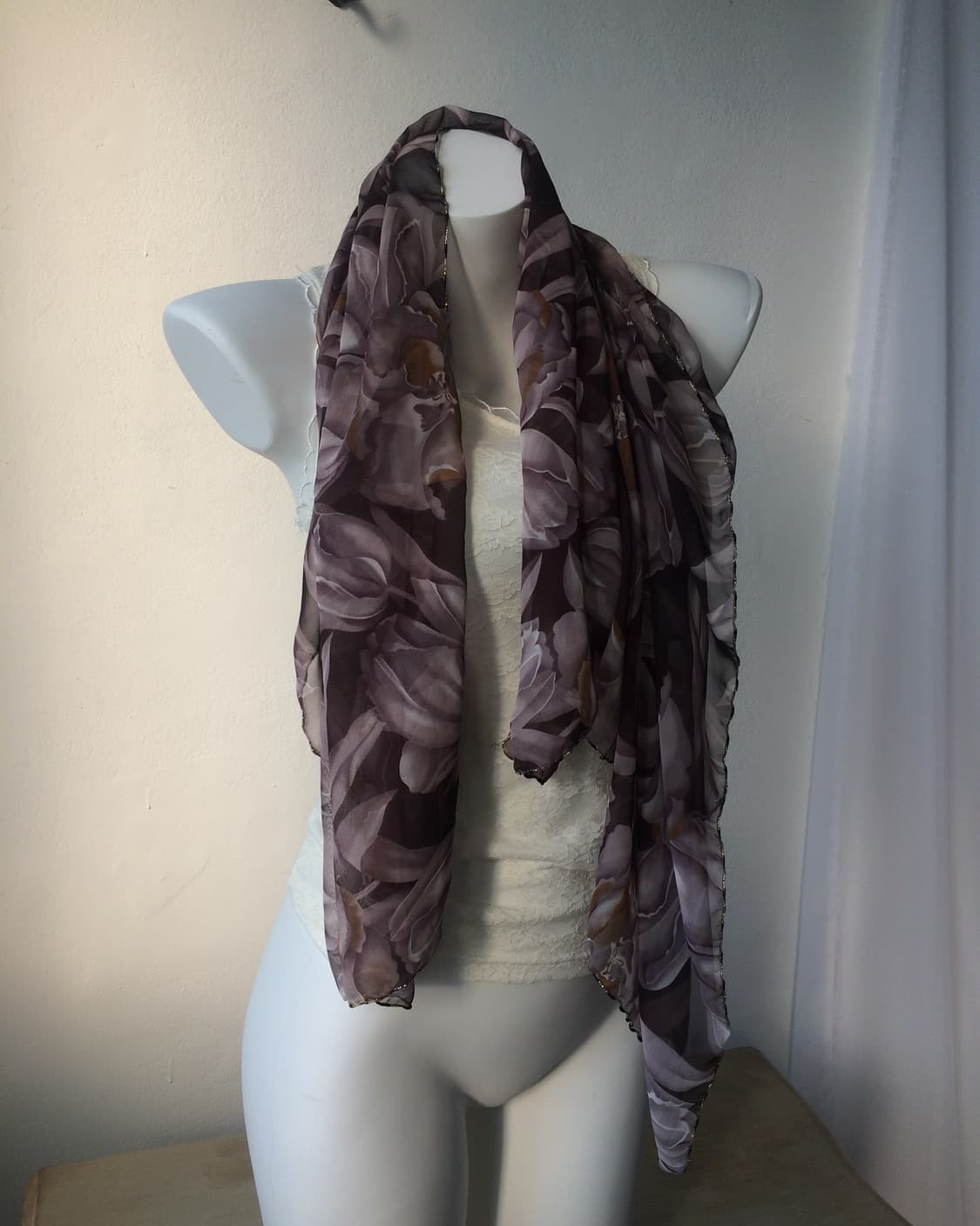 flower pattern scarf 상품이미지3