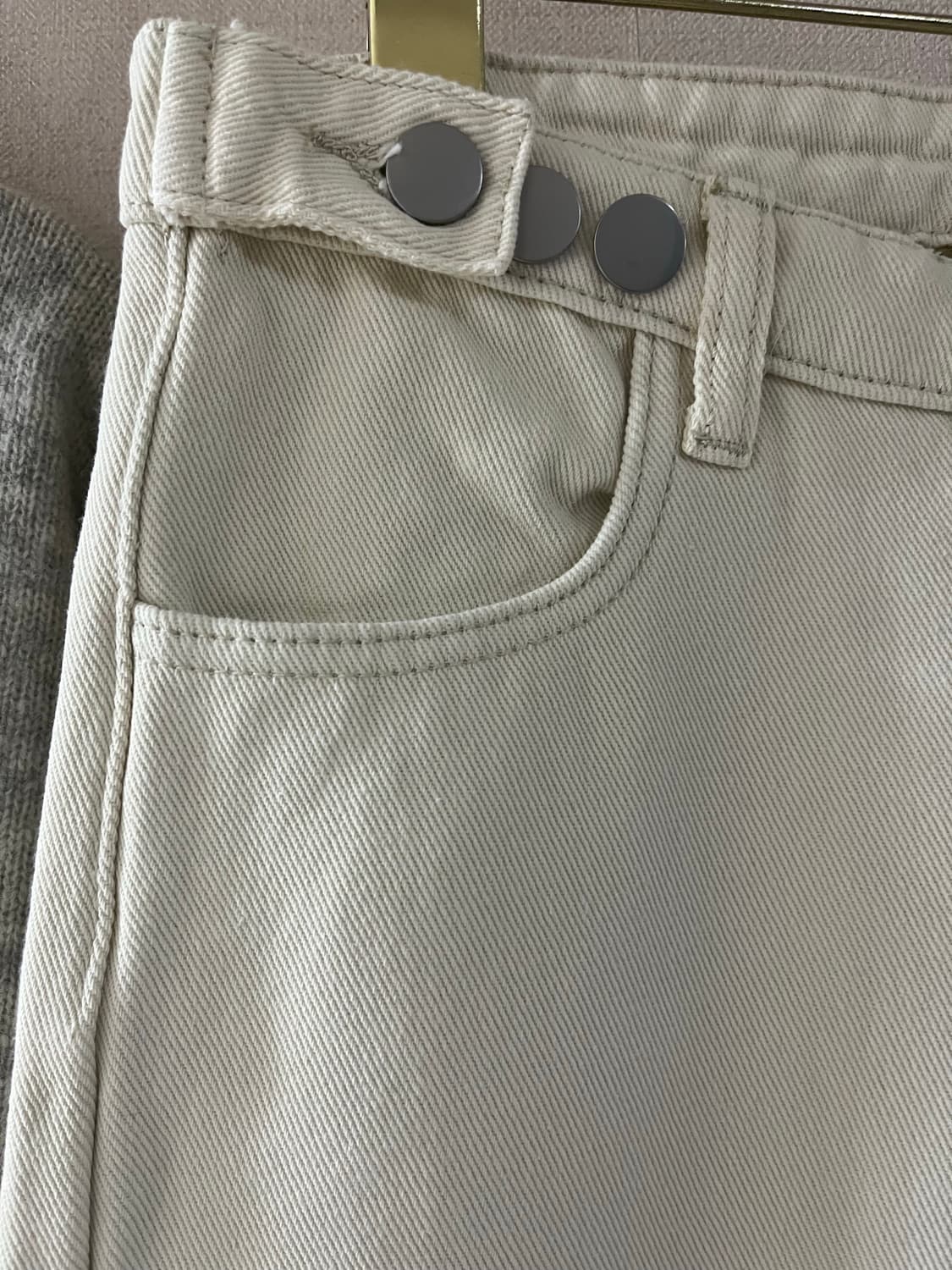 크림단추융기모팬츠(S,M) 상품이미지2