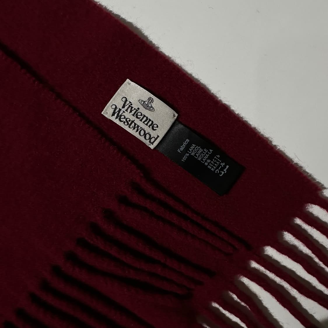 비비안 웨스트우드 ORB로고 울 머플러 목도리  상품이미지4