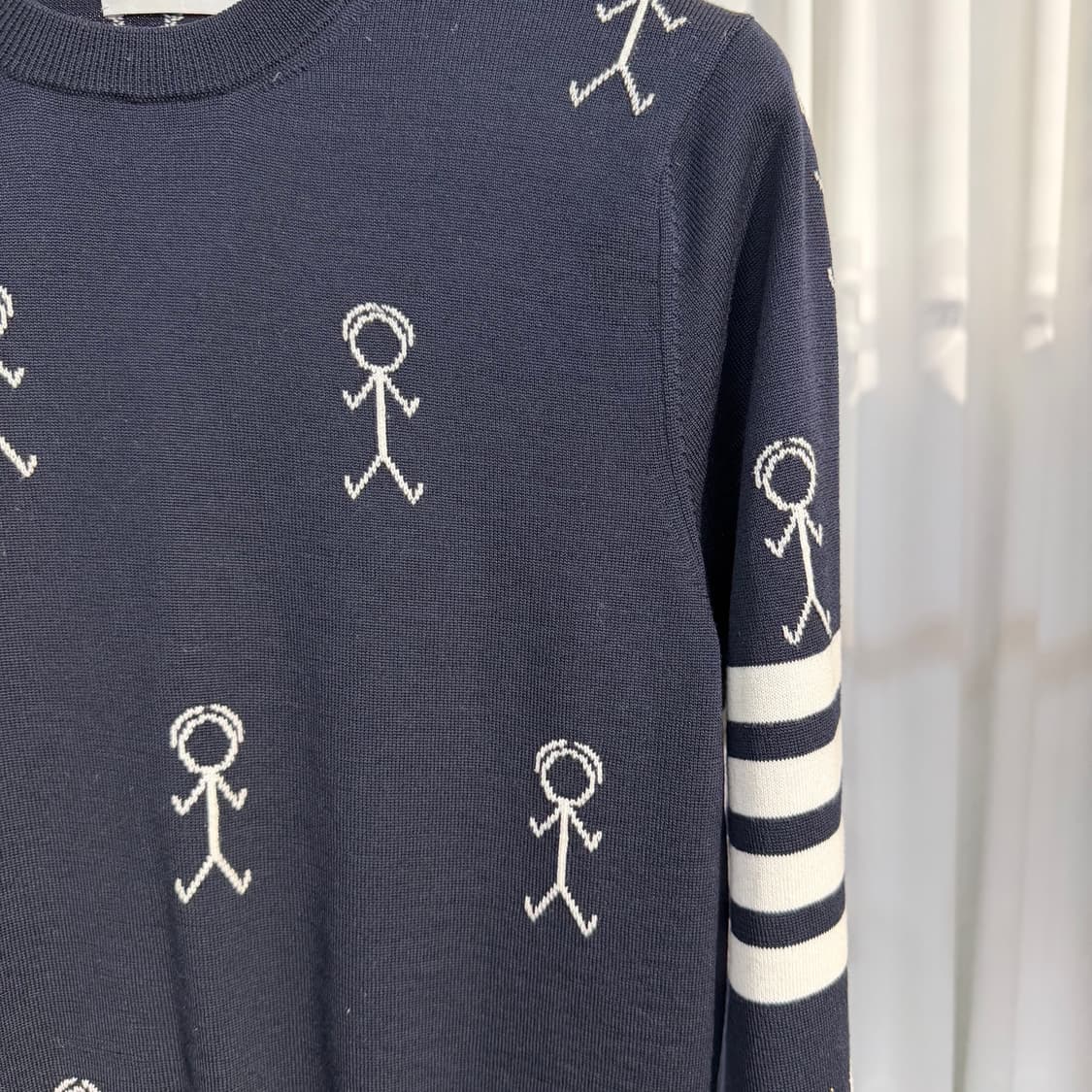 (1) 톰브라운 사선완장 미스터 톰 메리노 울 니트  상품이미지2