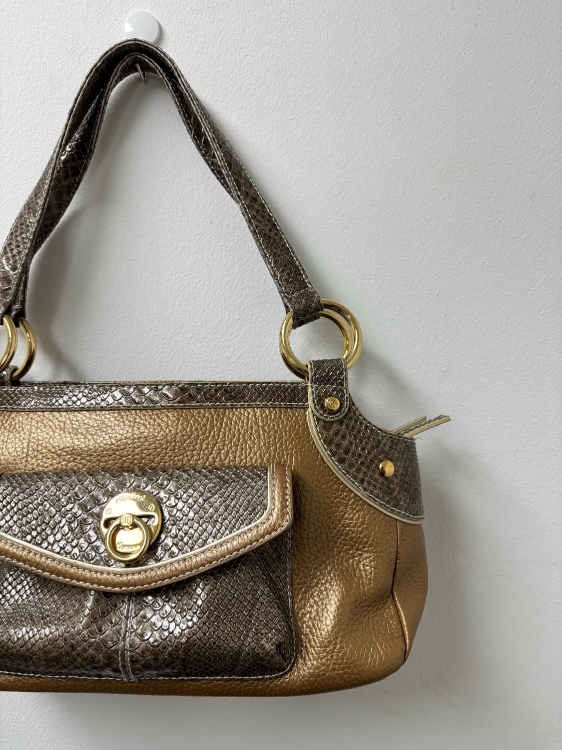 “Capacci“ Crocodile Leather Detail Y2K B 상품이미지3