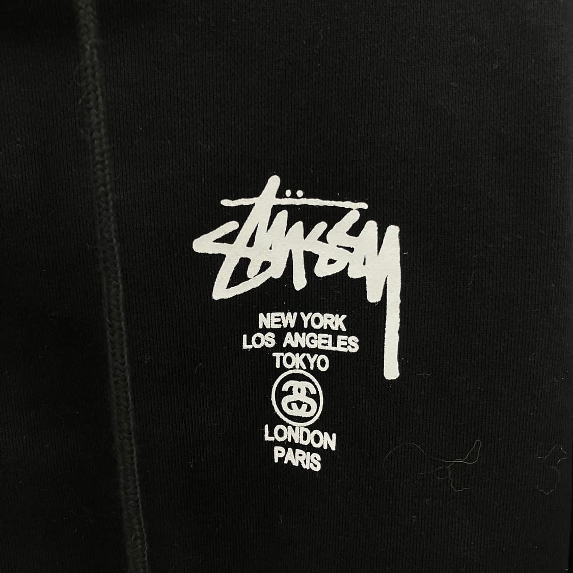 스투시 블랙 후드티 M 상품이미지4