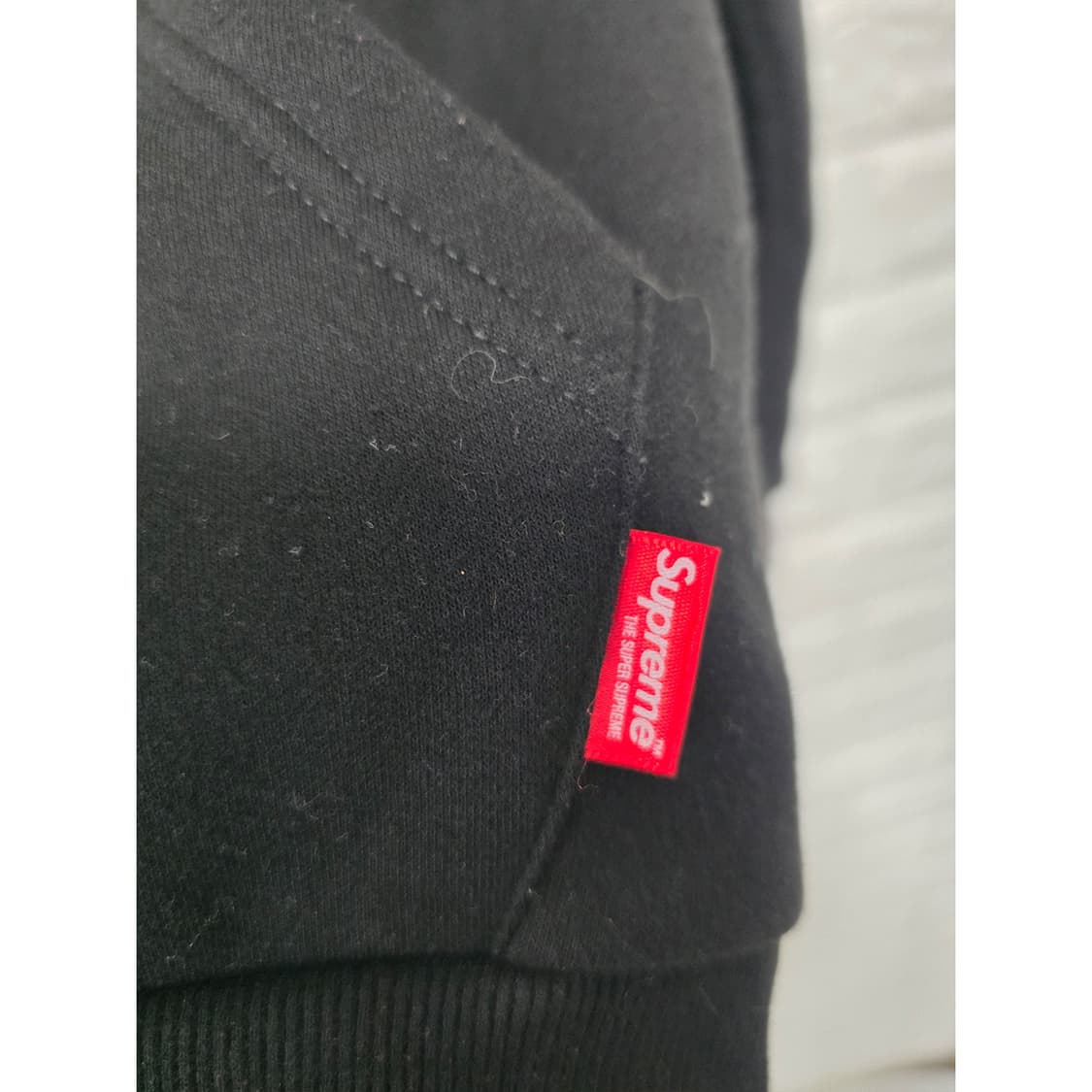 택포// 슈프림 블랙 후드티 L 상품이미지3