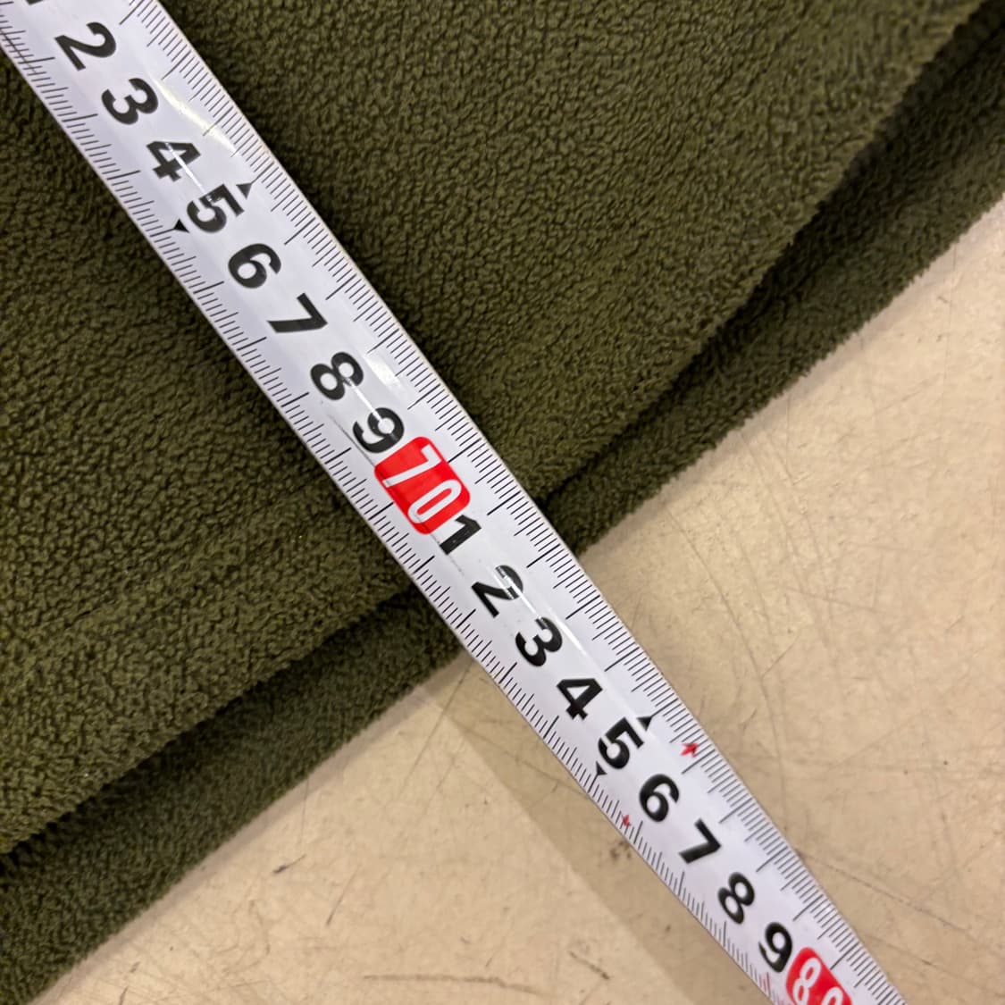 빈티지 그린 풀오버 스트링 플리스 상품이미지3