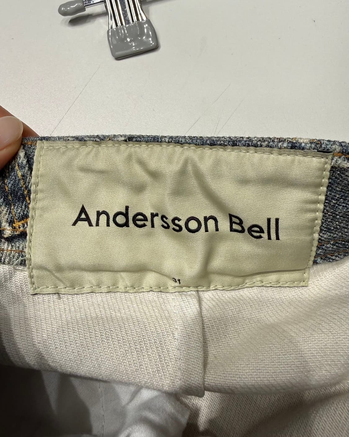 앤더슨벨 데님 빈티지 리워크 팬츠  상품이미지8