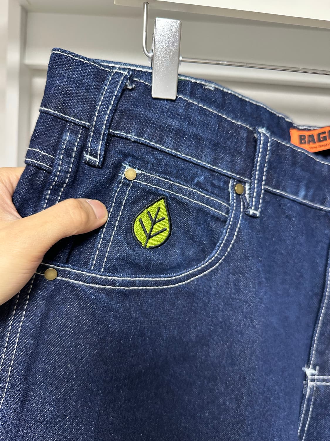 버터굿즈 와이드 배기 데님 팬츠 34 급처 상품이미지3