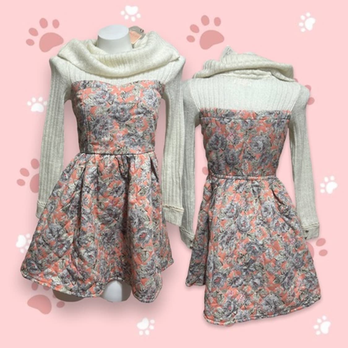 Liz lisa padding knited ops 상품이미지1