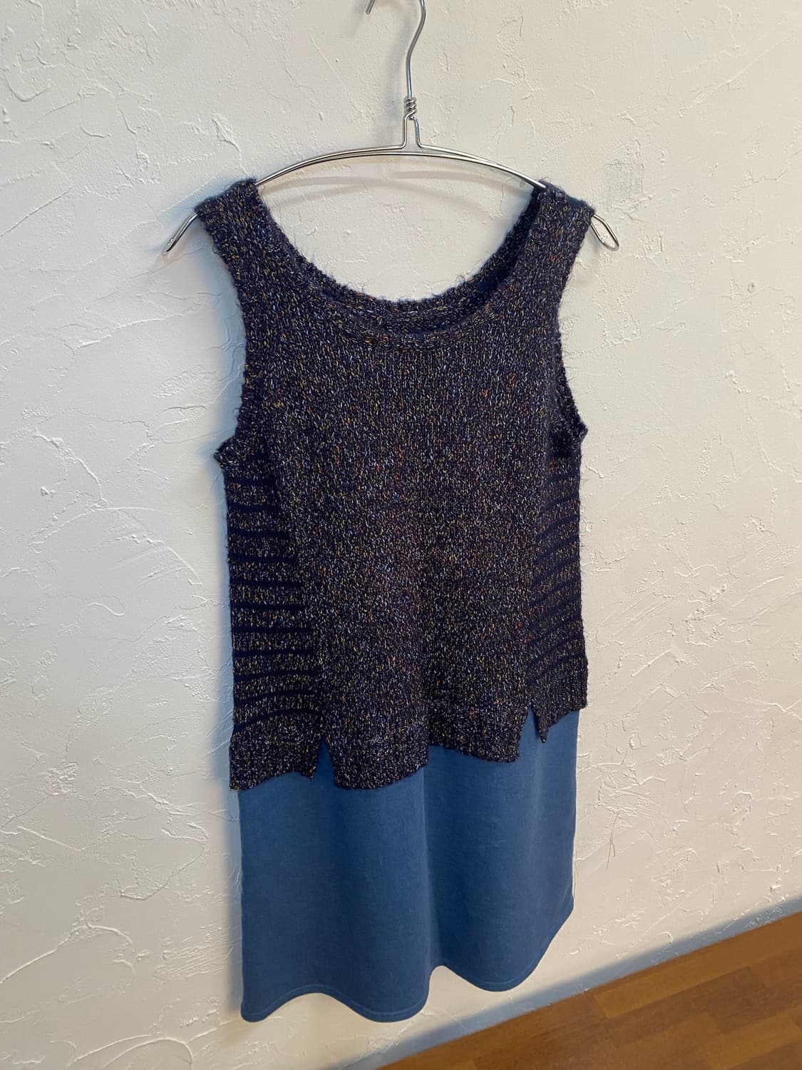 니트 코튼 텍스처 원피스 상품이미지1