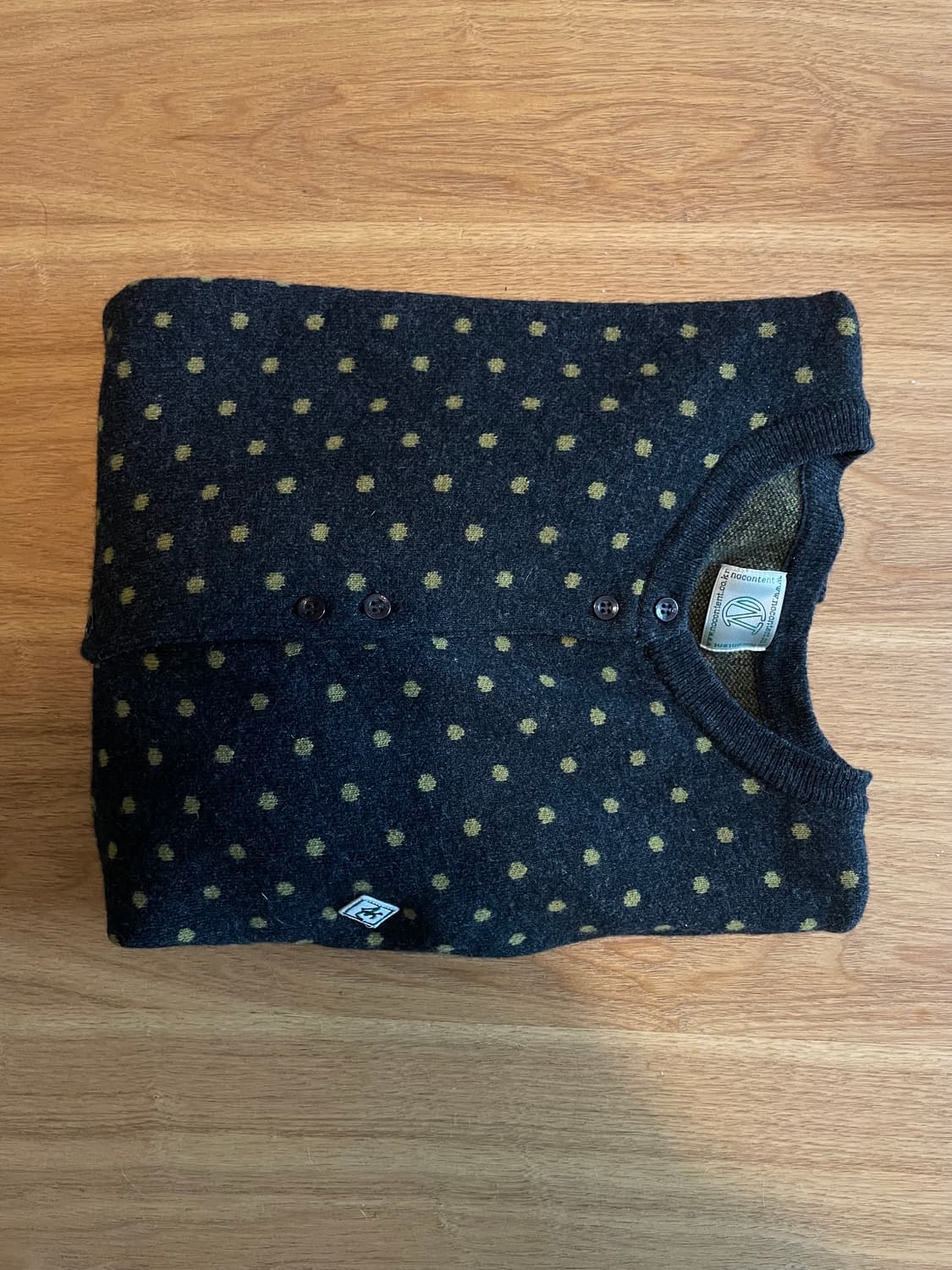 노컨텐츠 dot cardigan charcol 상품이미지3