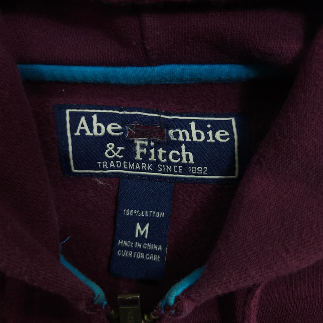 아베크롬비 2way 지퍼 후드 집업 M 상품이미지5