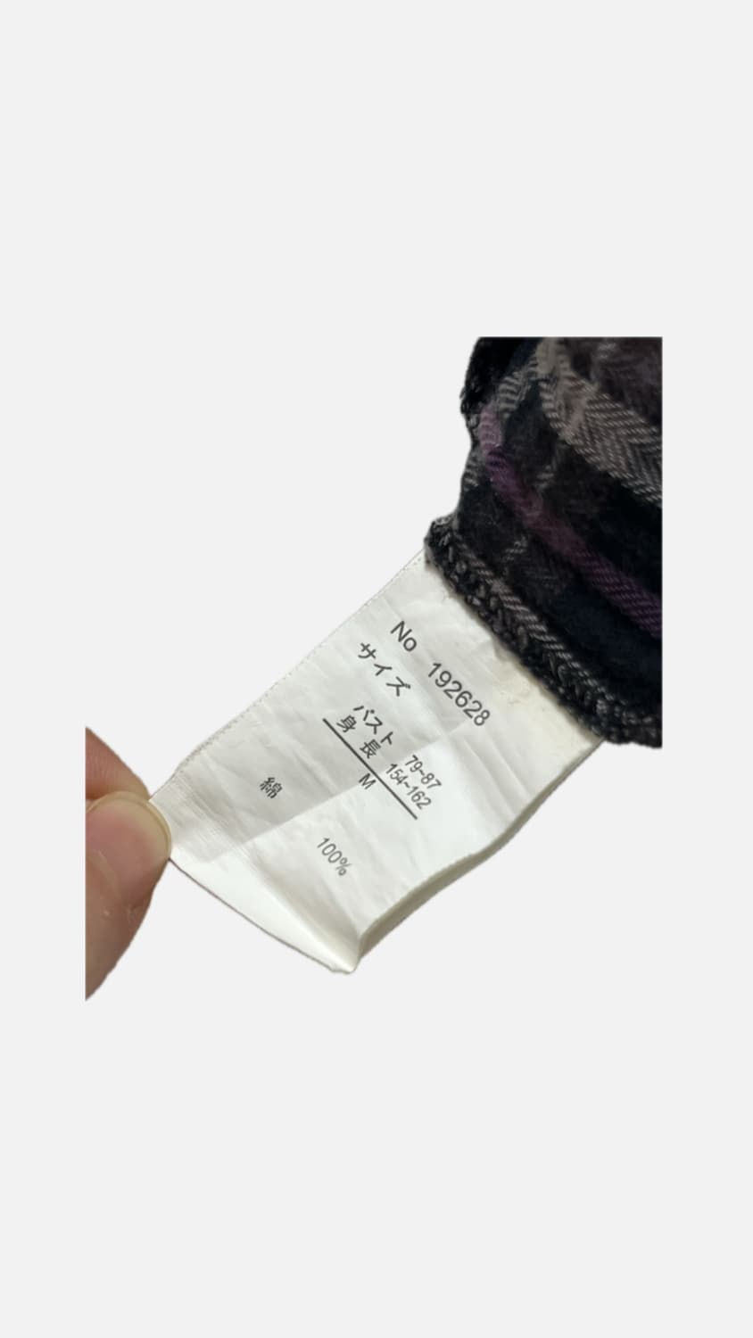 THEORIA 세오리아 체크 프릴 원피스 M 상품이미지3