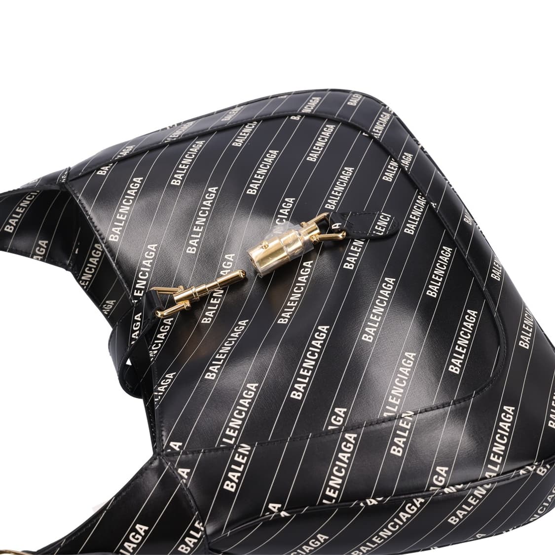 구찌 x 발렌시아가 636712 해커 프로젝트 미디움 1961재키백 블랙 상품이미지5