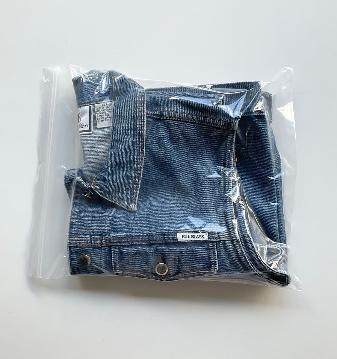 Bill Blass 핸드페인팅 커스텀 데님 베스트 M 상품이미지3