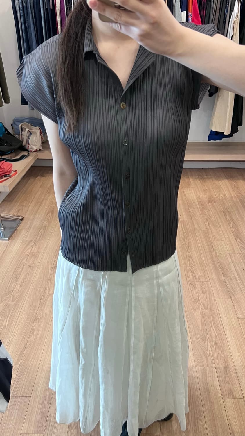 PLEATS PLEASE by 이세이 미야케 슬리브리스 탑 상품이미지3