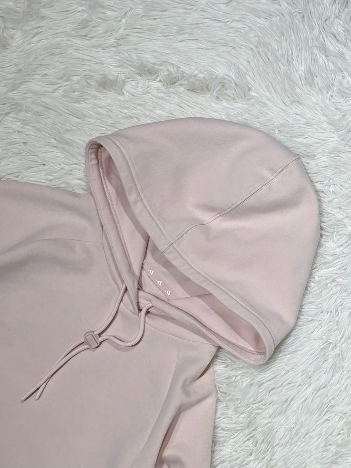 아디다스 베이비핑크 크롭 후드 상품이미지4