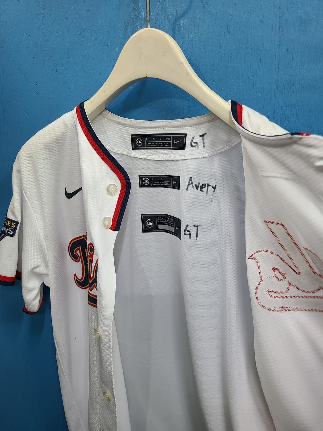 나이키X MLB 워싱턴 내셔널 월드시리즈 챔피온 야구져지유니폼 상품이미지8