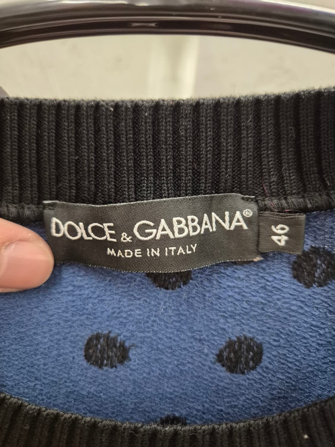 돌체앤가바나 블루 도트 스웻셔츠 46 상품이미지5