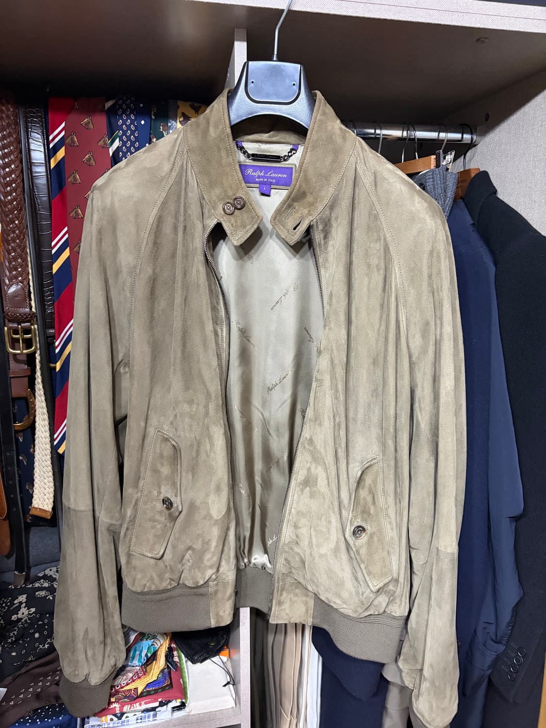 랄프로렌퍼플라벨 스웨이드 자켓 상품이미지2