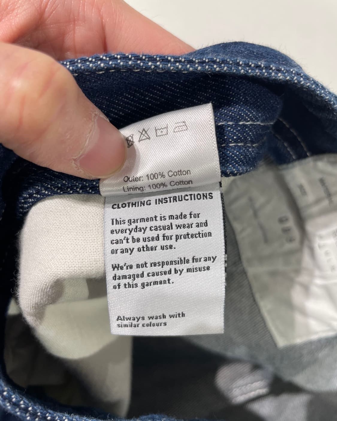 카미엘 포트젠스 진청 오우버진 데님 팬츠 상품이미지9