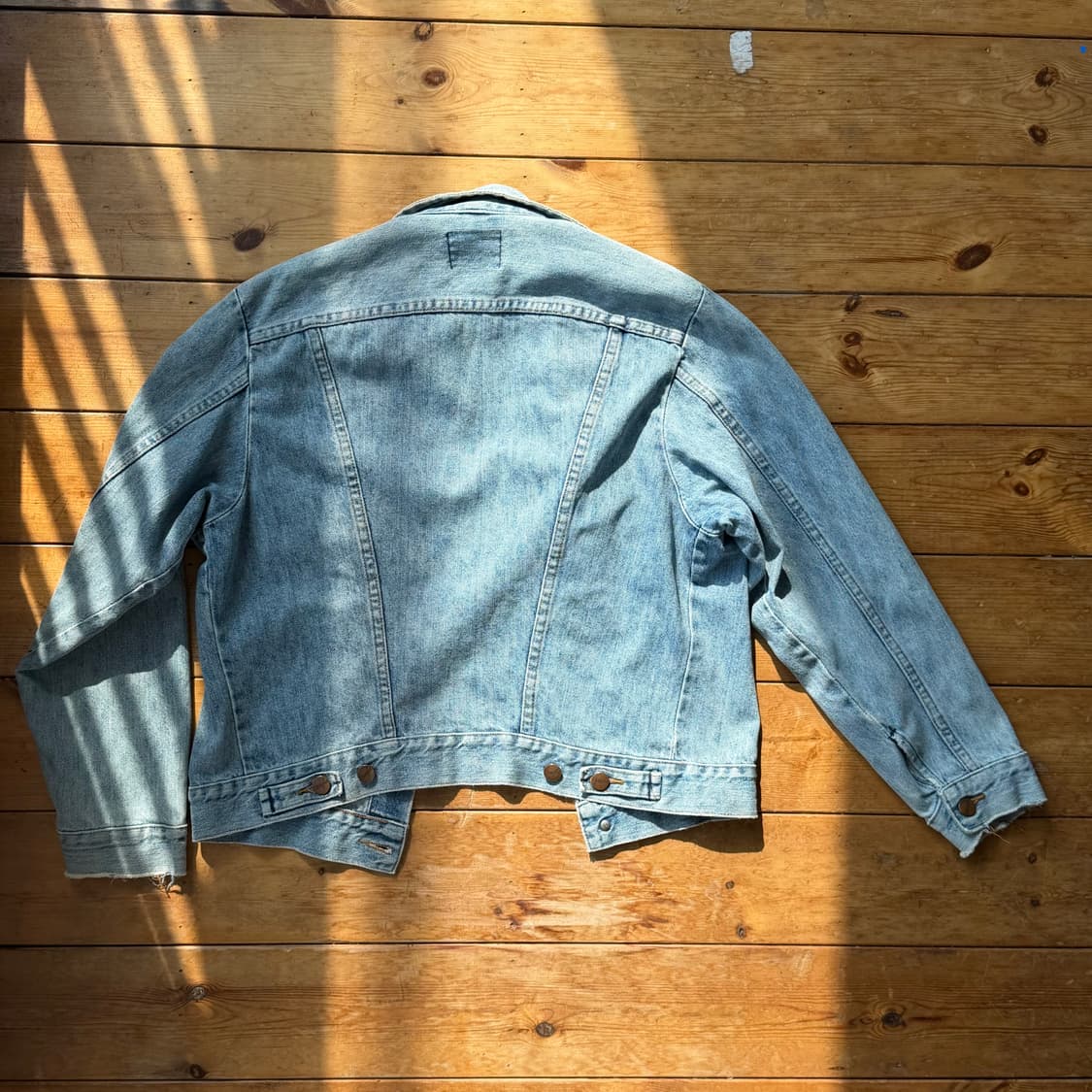 90‘s 랭글러 3세대 데님자켓 연청 지쟌 상품이미지2