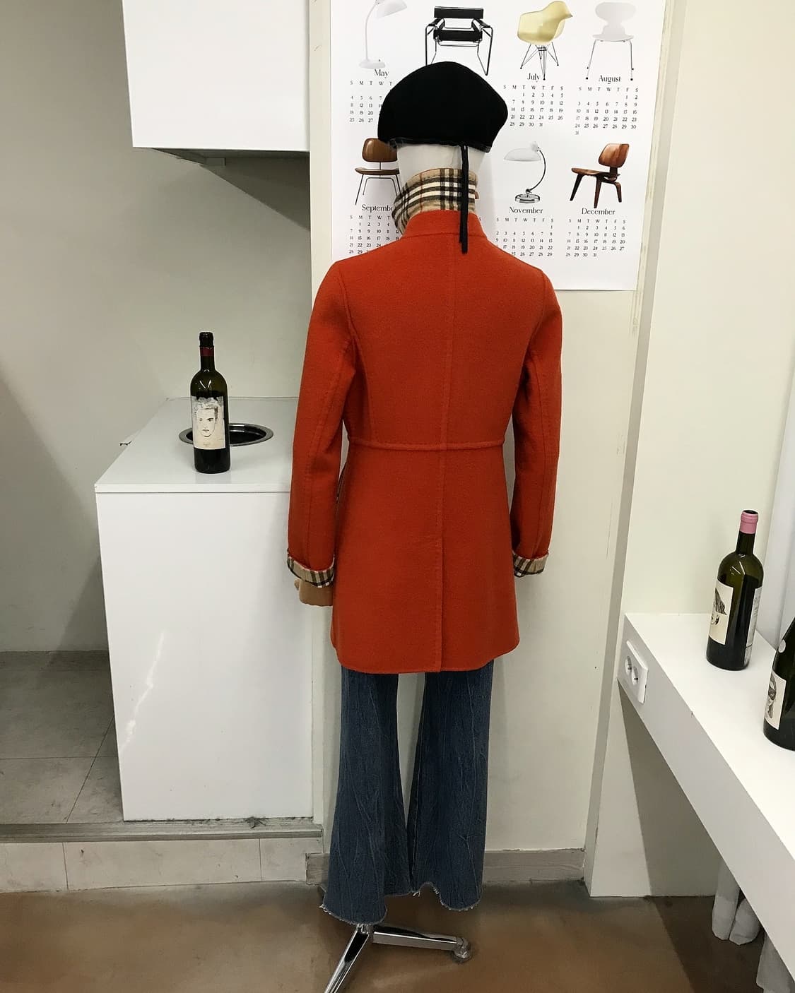 버버리 캐시미어 하프 코트 상품이미지8