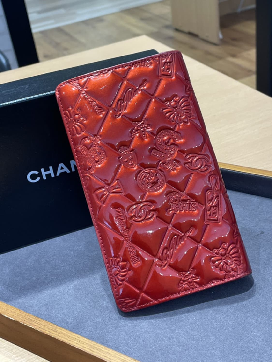 [정품] 샤넬 페이던트 레더 여성 장지갑 상품이미지1