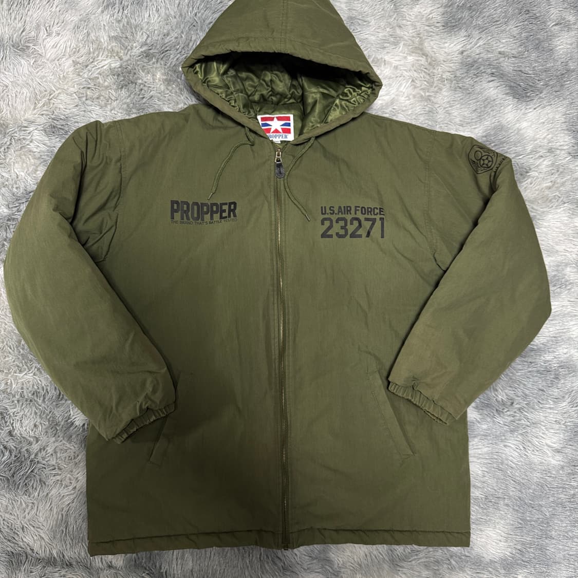프로퍼 미공군 밀리터리 누빔자켓2XL사이즈  상품이미지1