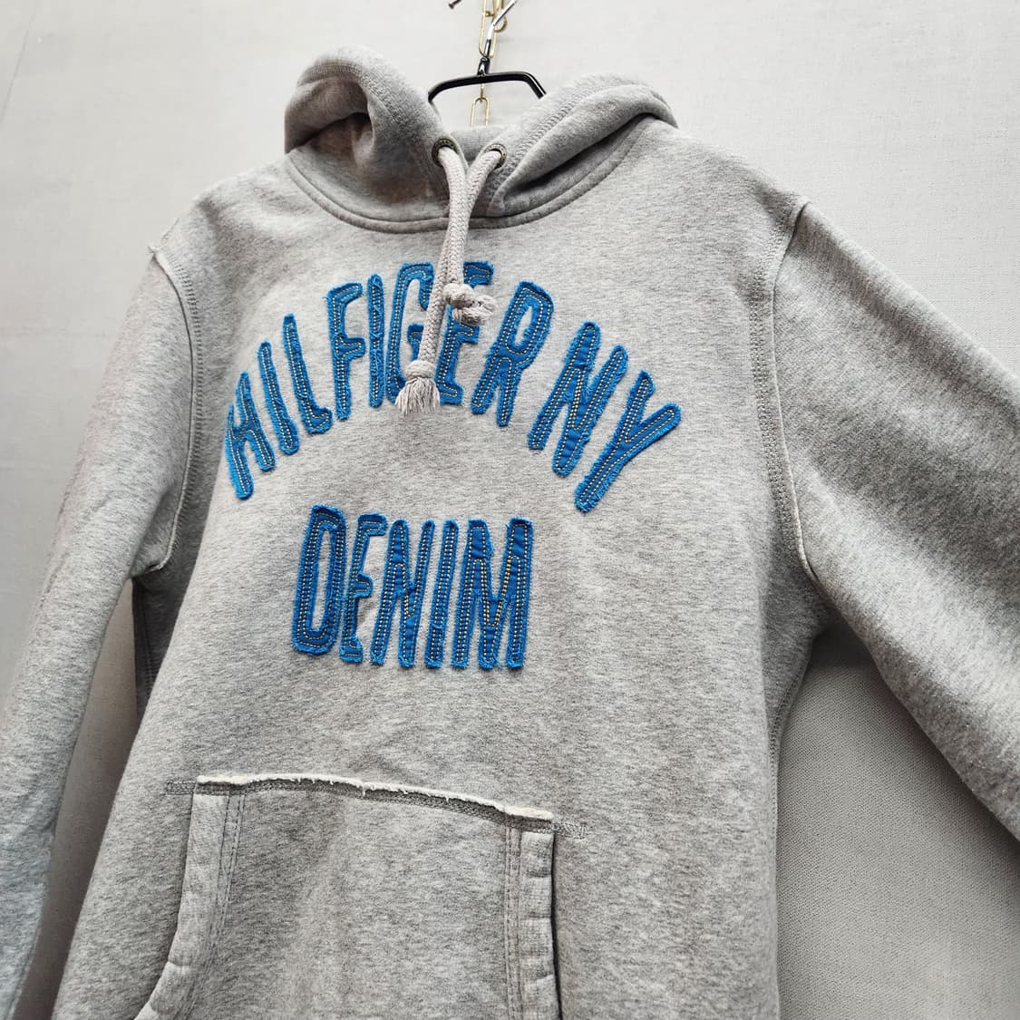 타미힐피거 데님로고 후드티 S(M) 상품이미지3