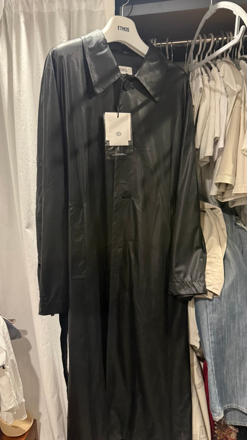 에토스 블랙 코트 (새상품) 상품이미지1