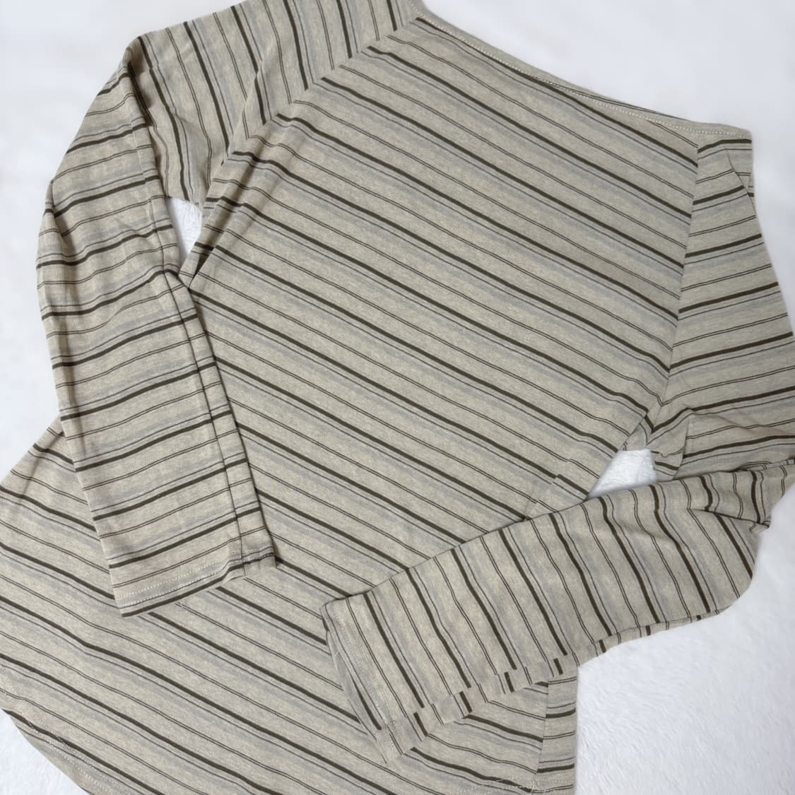 JPN number one 모리걸 하구미 스즈코 헨리넥 슬리브 상품이미지4