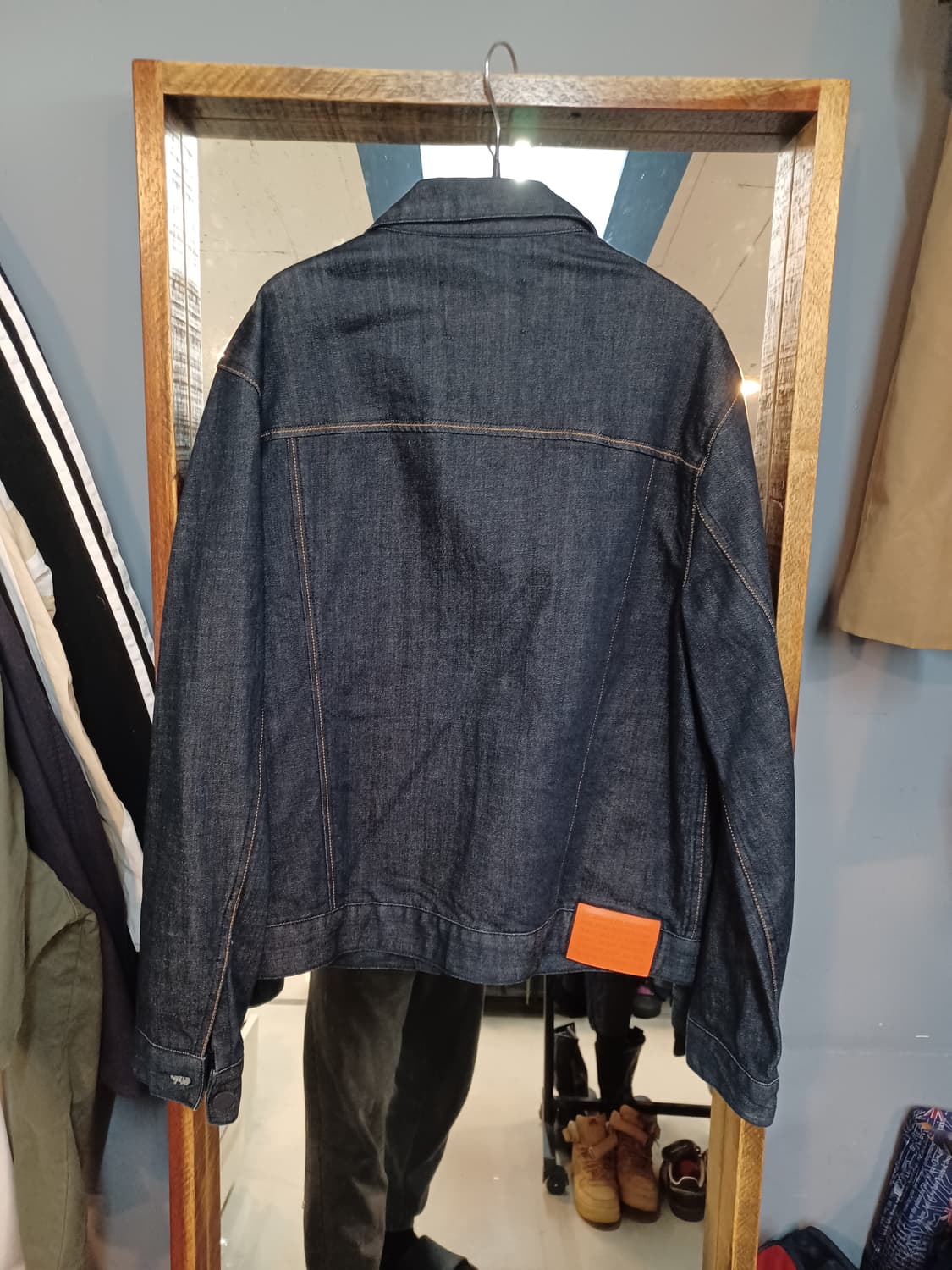 플랙 데님 자켓 L 상품이미지2